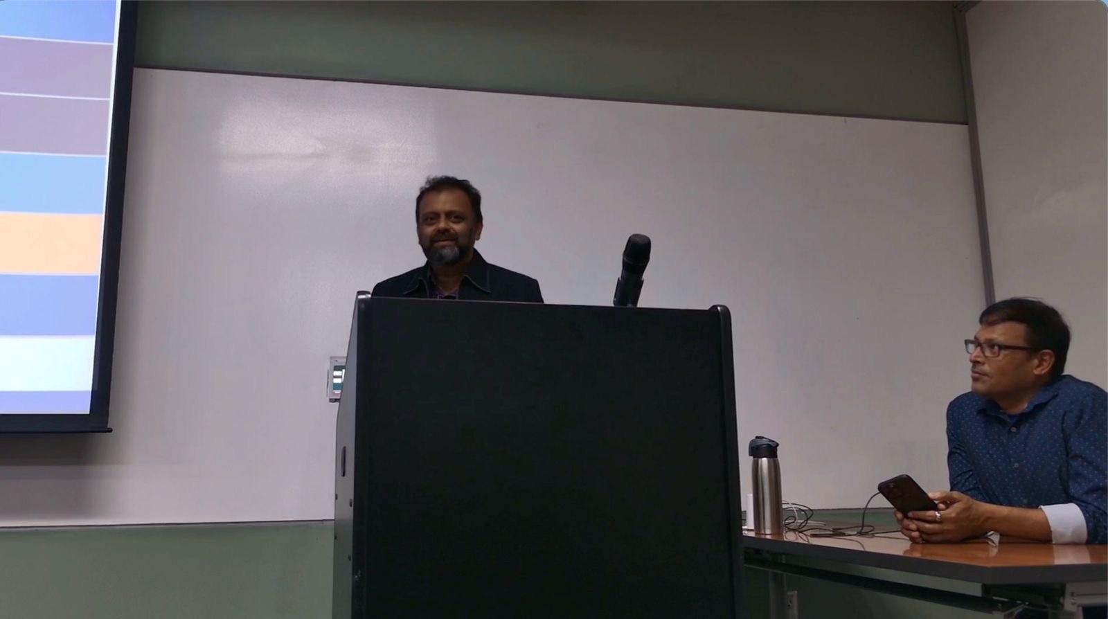 Prof. Sriram speaking at AI Across Generations
